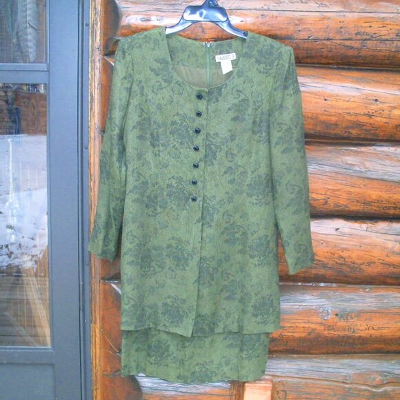 EUC Vintage Taurus II Long Sleeve Layered Look Dress Size 8 - Picture 1 of 3
